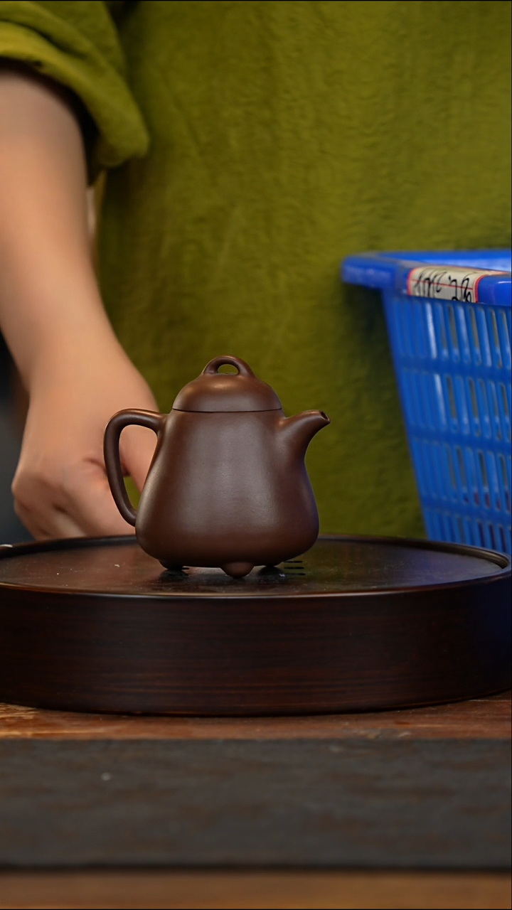 茶壶紫砂高石瓢壶