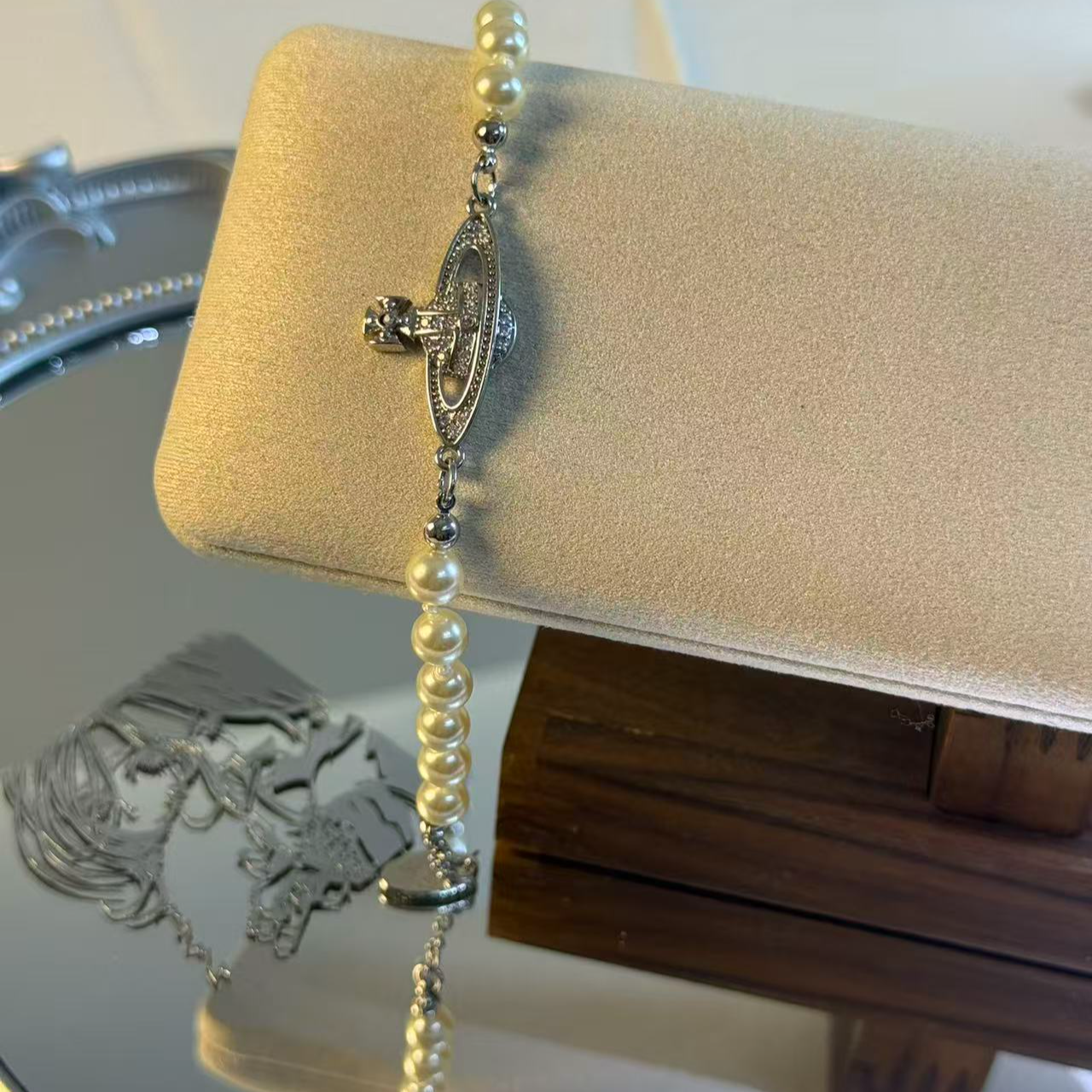 黄铜仿珍珠手链 【土星珍珠手链】经典简约百搭网红款珍珠手链