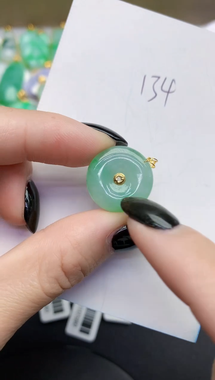 【闪购商品】翡翠颈饰18K金镶嵌000000000