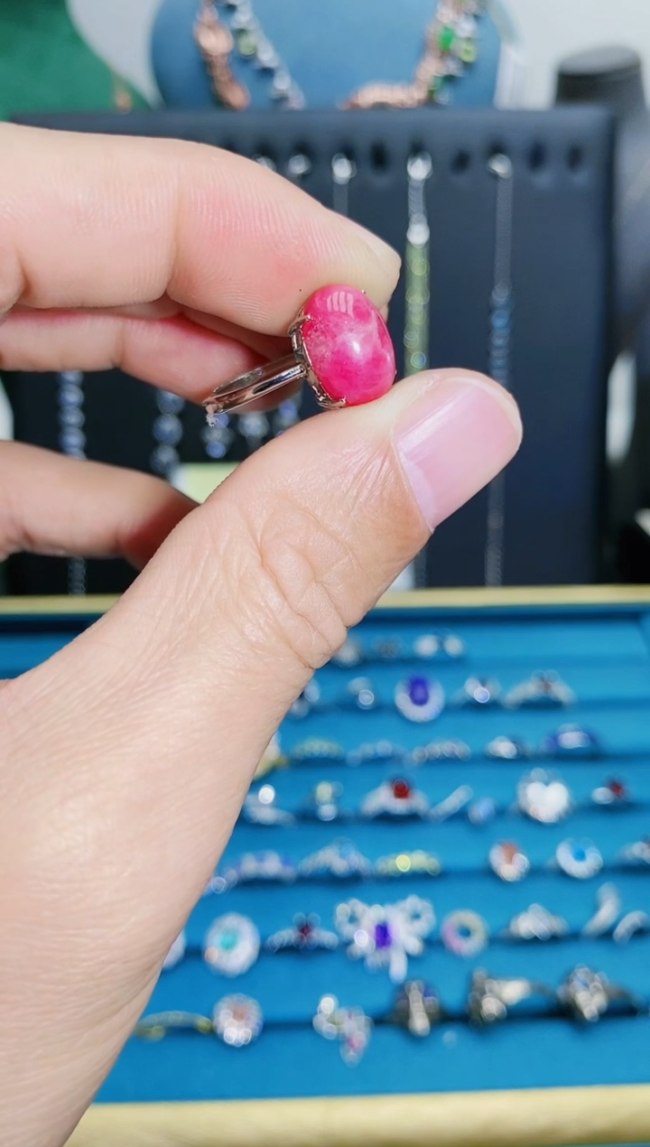 【闪购商品】水晶戒指银S925镶嵌1111