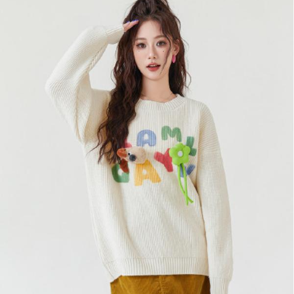 A681圆领毛衣长袖毛衣ZD07092WT109