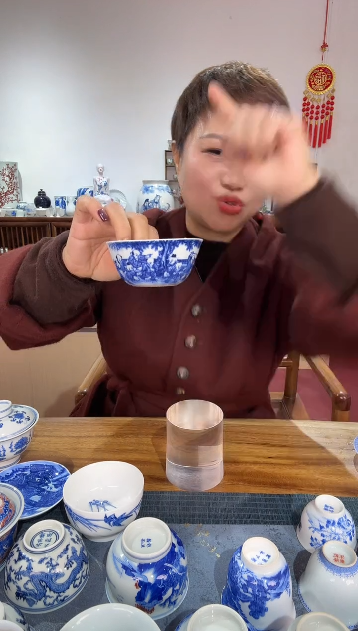 景德镇陶瓷手会茶杯