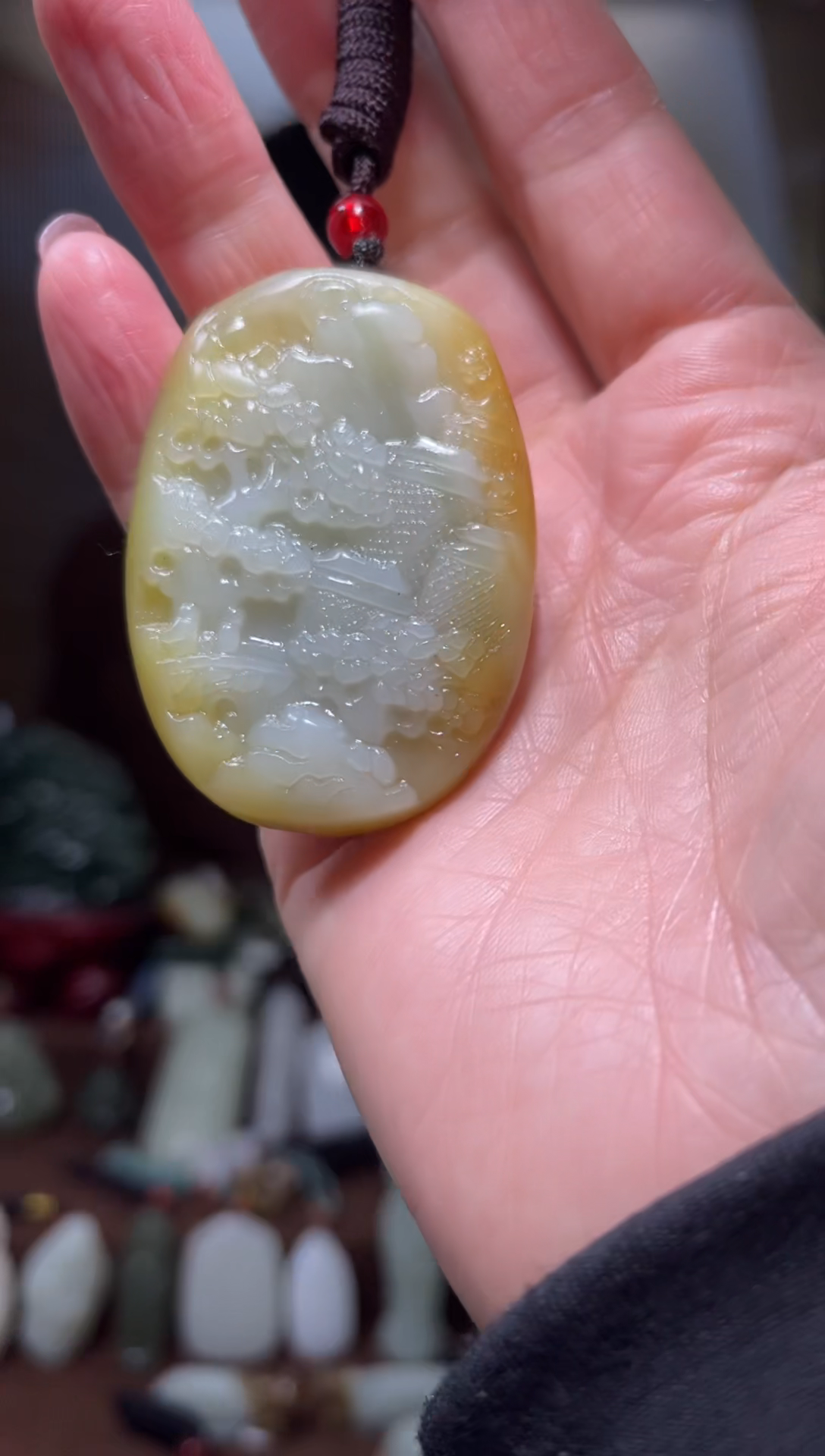 颈饰未镶嵌和田玉`