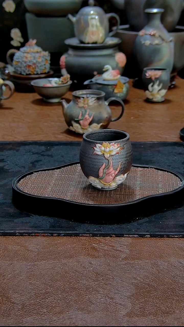 佛手莲花主人杯    