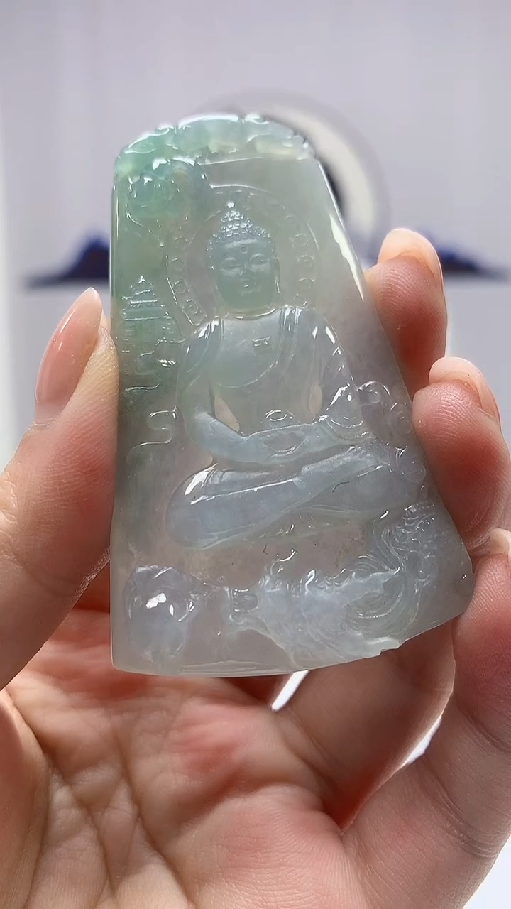 【闪购商品】定制翡翠未镶嵌5028ms-毛货挂件110