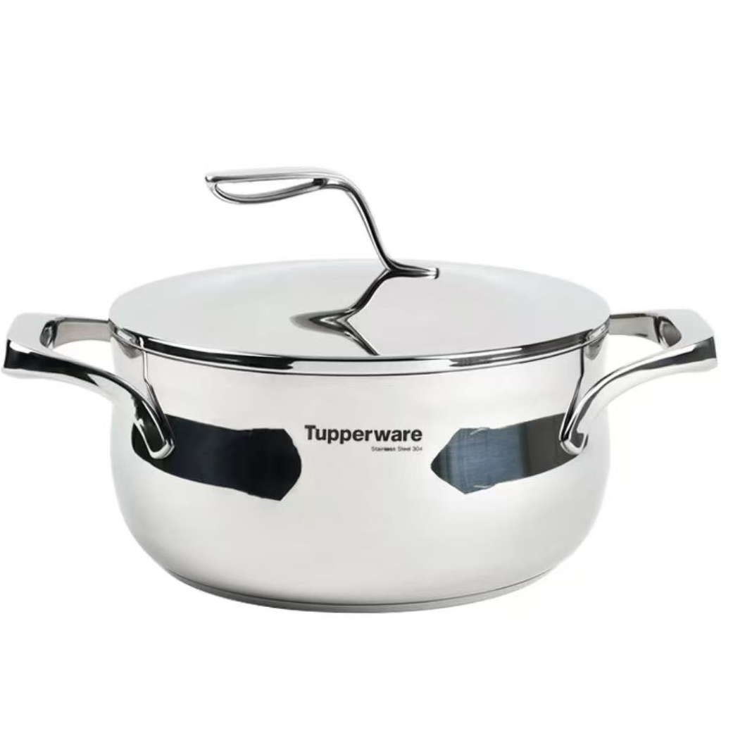 【葫芦专属】特百惠新款大师多用锅汤锅304不锈钢24厘米无涂层