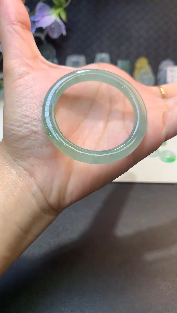 未镶嵌定制翡翠毛货39*6.6*5.2