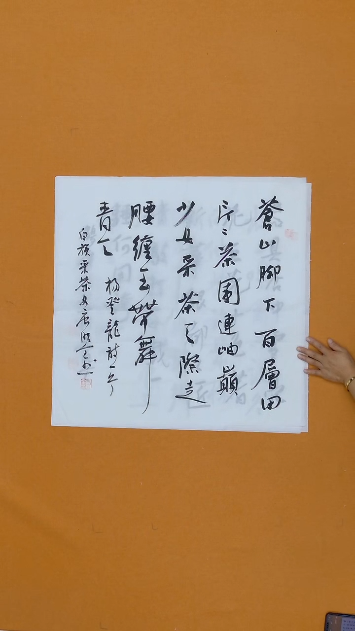 书法唐明全 云南理S 68*68 