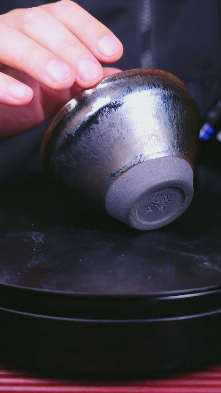 茶盏柴烧手工建盏束口