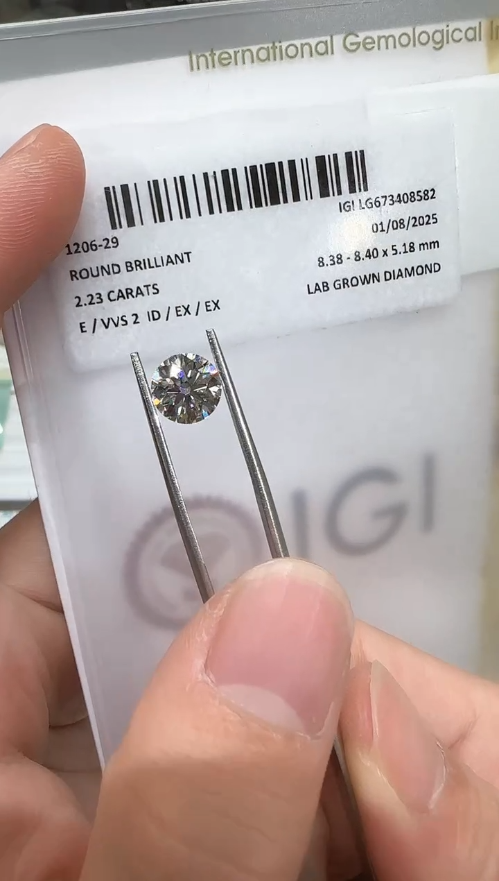【闪购商品】实验室培育钻石未镶嵌@ 2.23ct 先鉴赏，再定制！