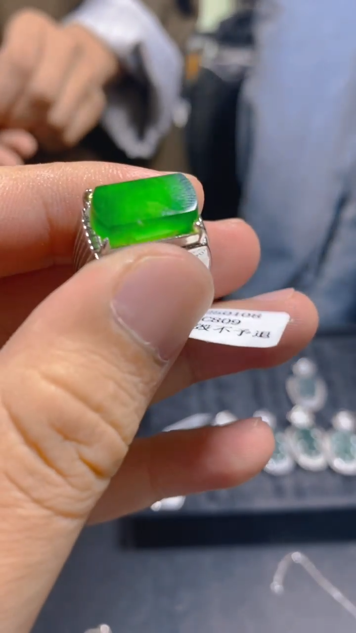 【闪购商品】翡翠戒指未镶嵌0430579634多样性发一