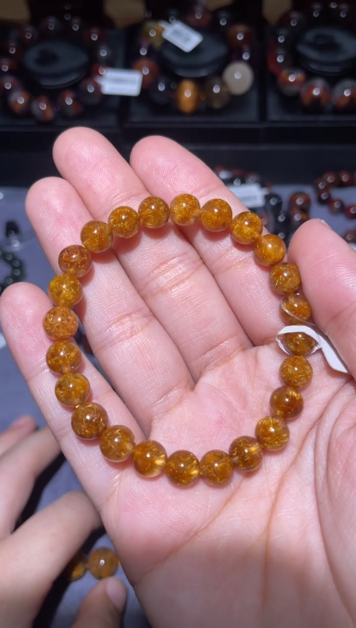 【闪购商品】水晶手链未镶嵌钛晶花单圈-05