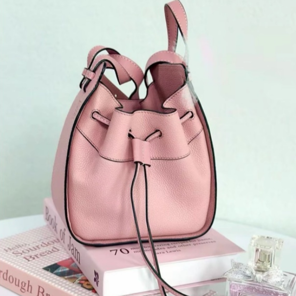 99新 LOEWE/罗意威  【总仓】吊床Hammock 粉色 牛皮/BGB900700004