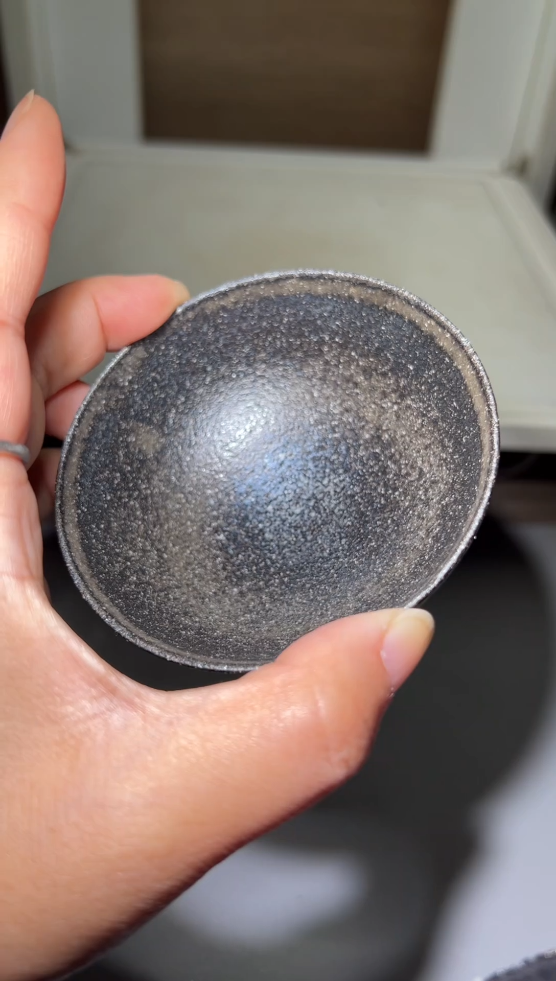 茶盏建窑建盏 薄胎全包釉