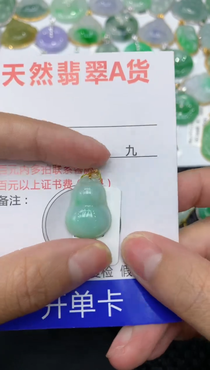 【闪购商品】翡翠颈饰18K金镶嵌11111111111