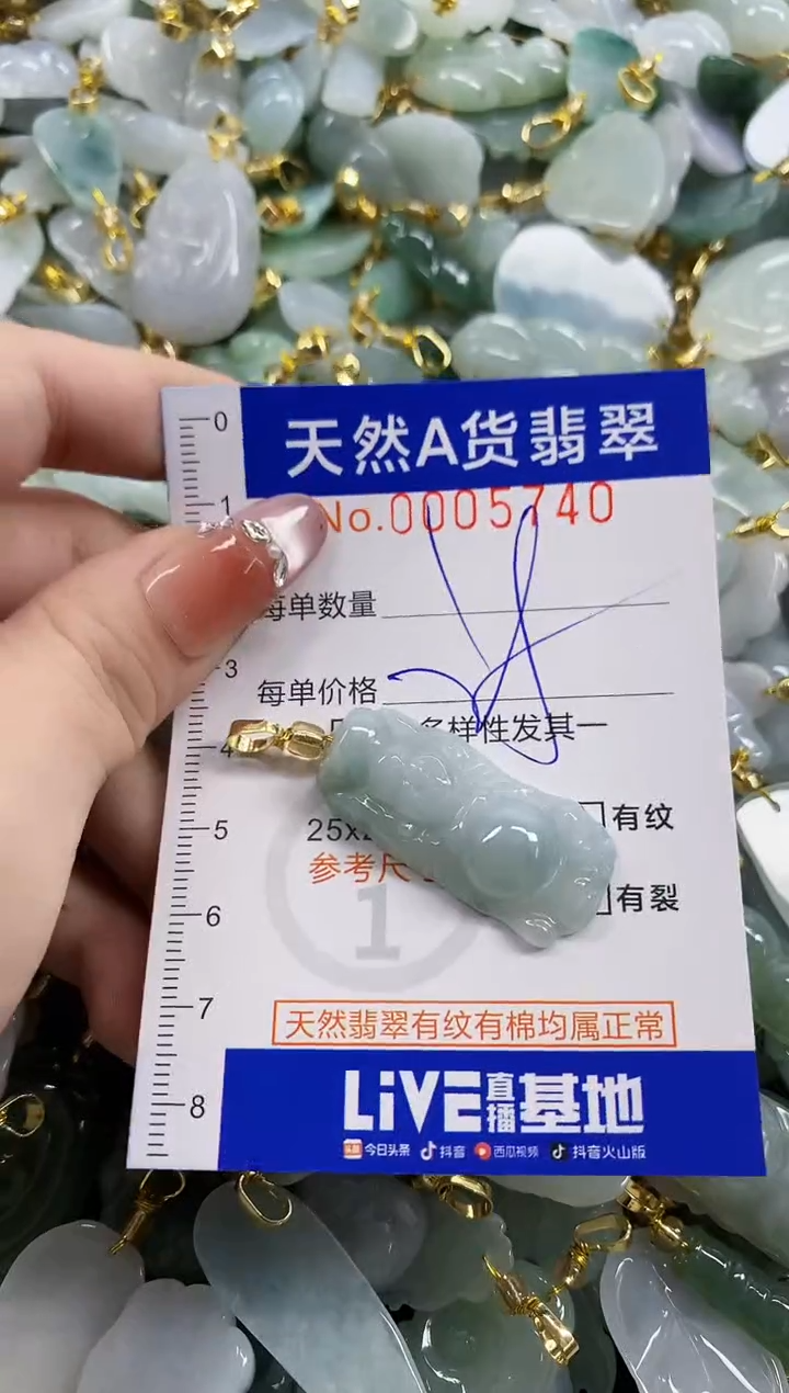 颈饰未镶嵌翡翠天然A货翡翠