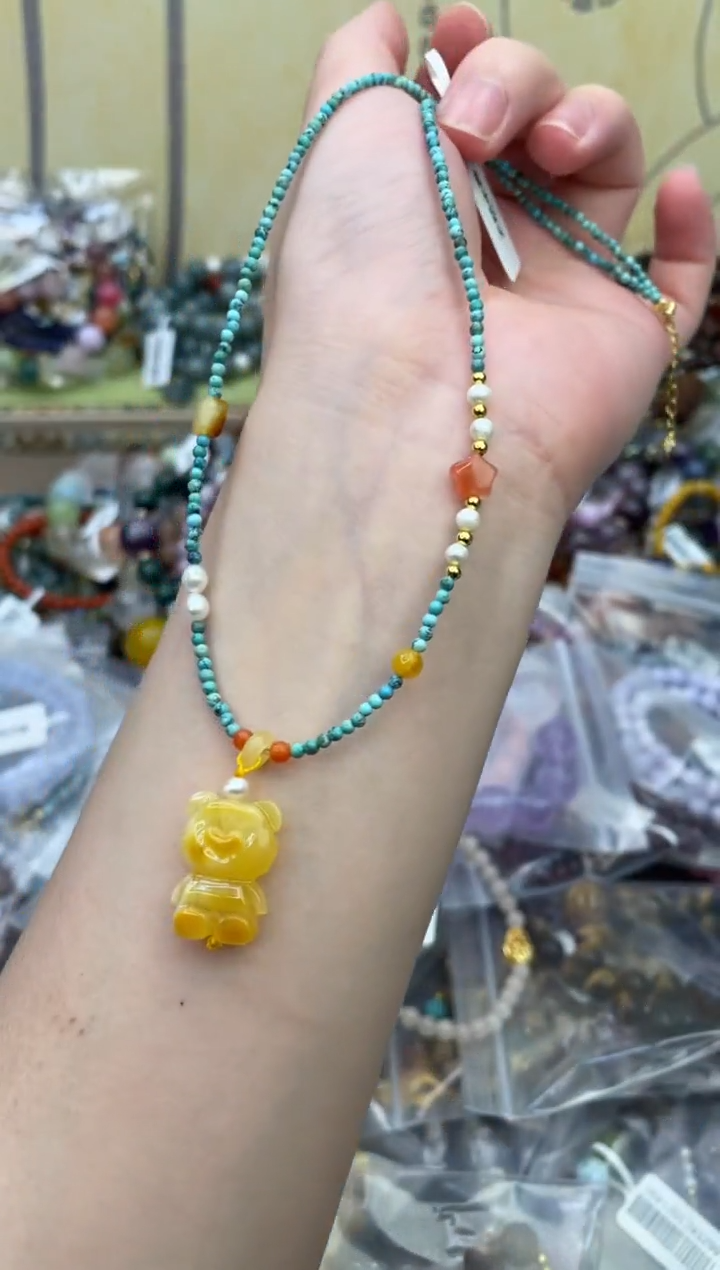 蜜蜡颈饰未镶嵌302