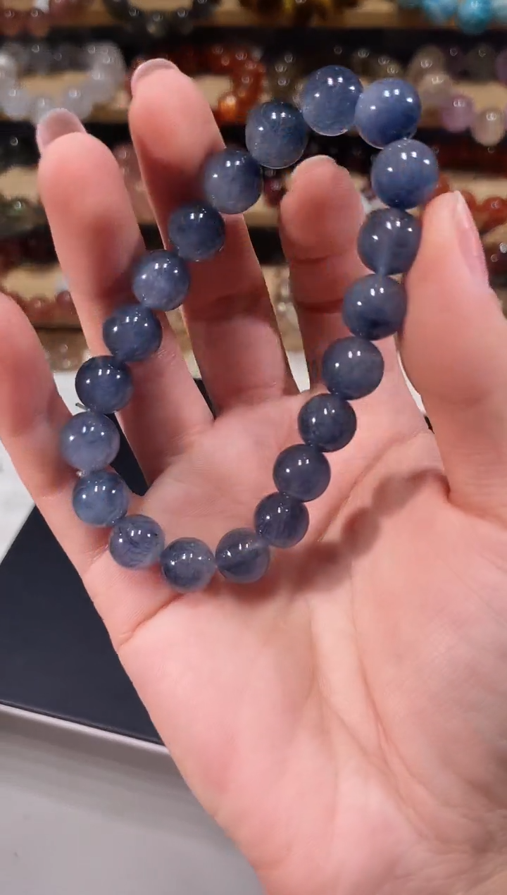 未镶嵌手链水晶428蓝兔毛手链10