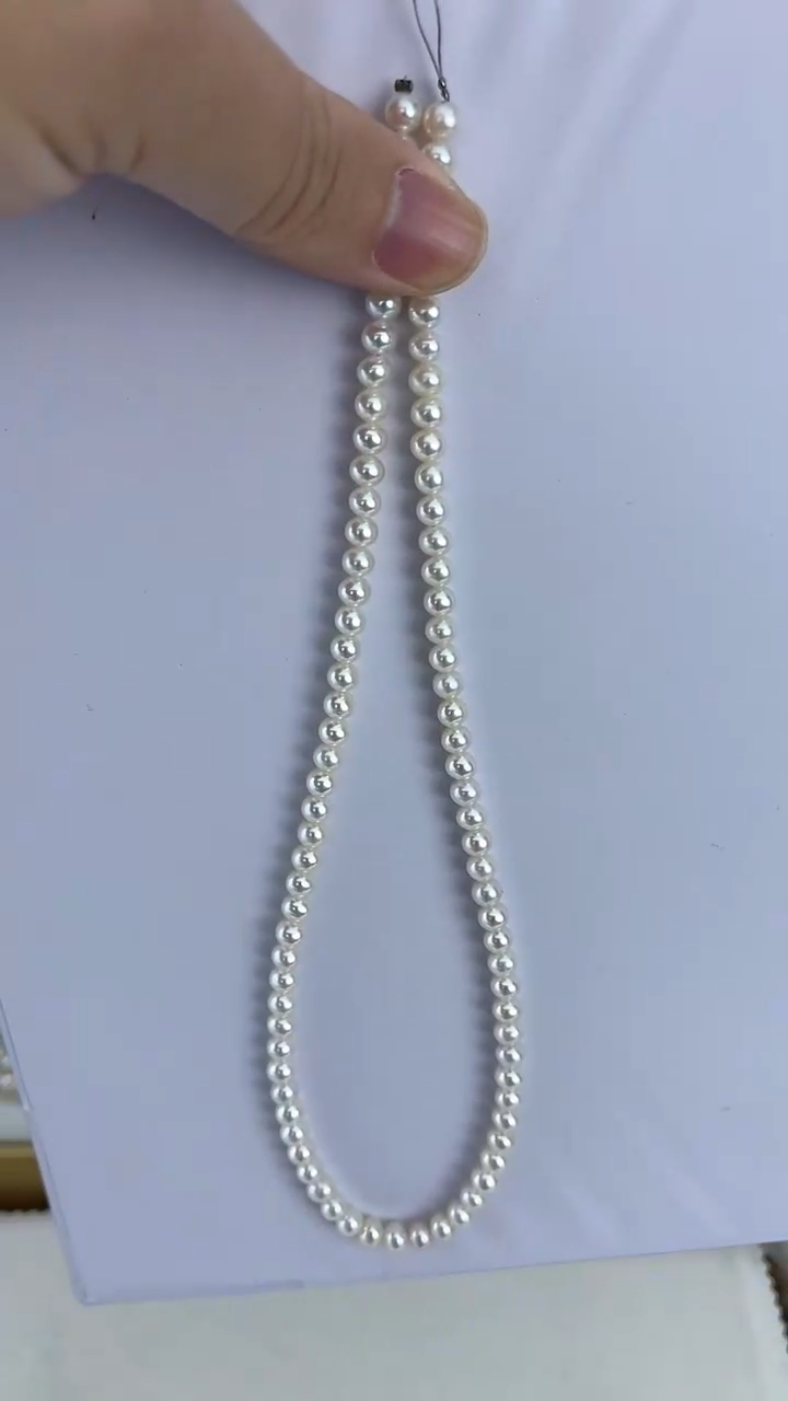 【闪购商品】淡水珍珠颈饰未镶嵌天然极光珍珠小米珠几乎无暇约5