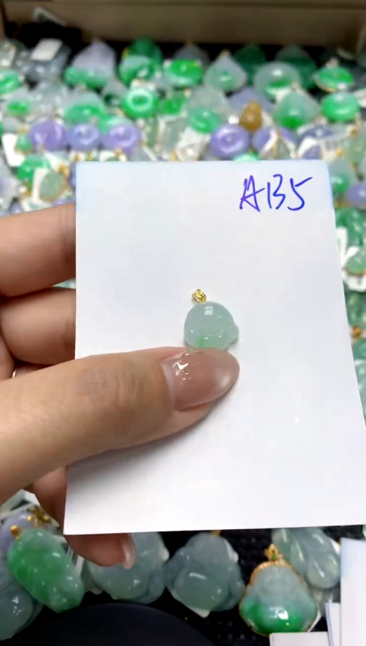 【闪购商品】翡翠颈饰18K金镶嵌1111111111111111