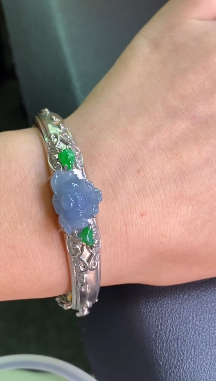 颈饰银S925镶嵌翡翠15826