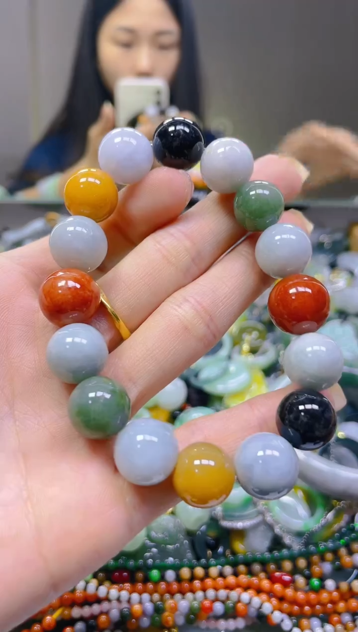 翡翠未镶嵌颈饰13MM/Z/翡翠A货一图一物