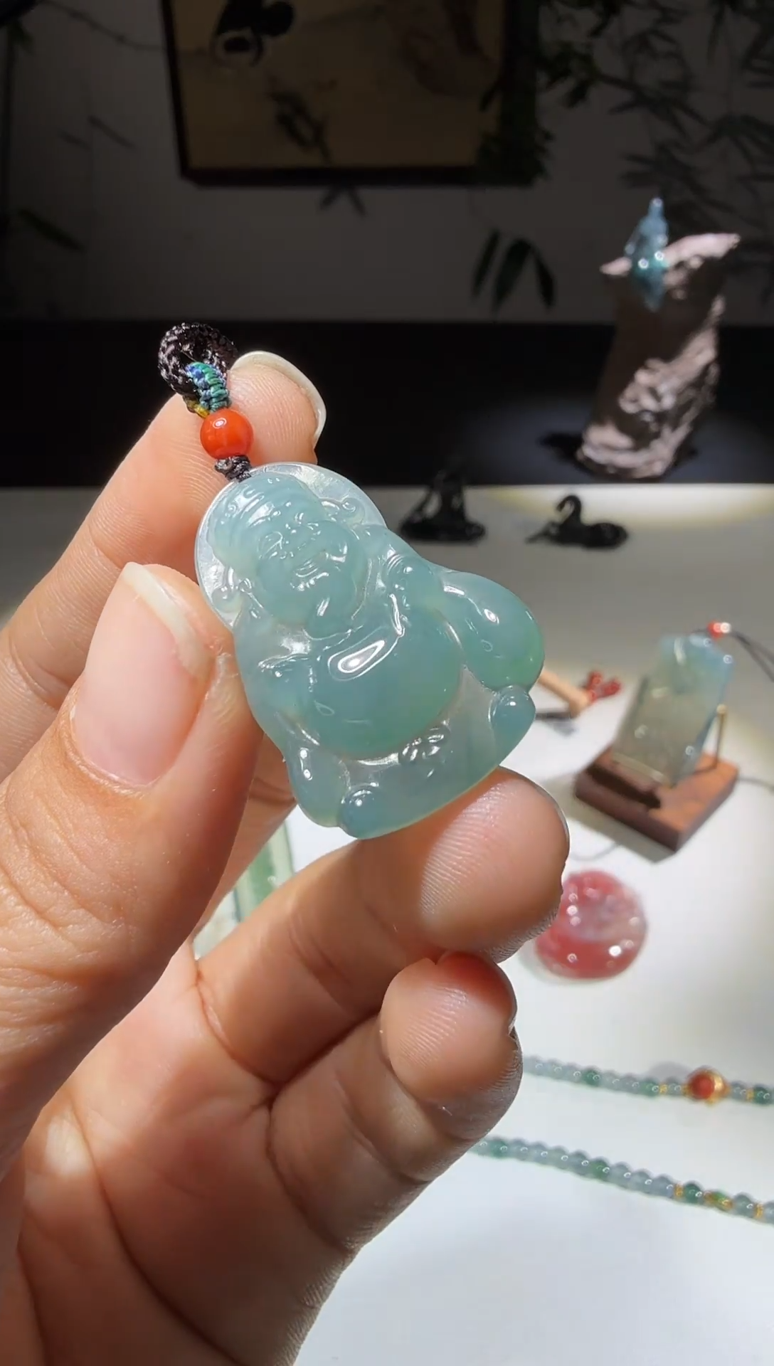 未镶嵌挂件翡翠财爷爷