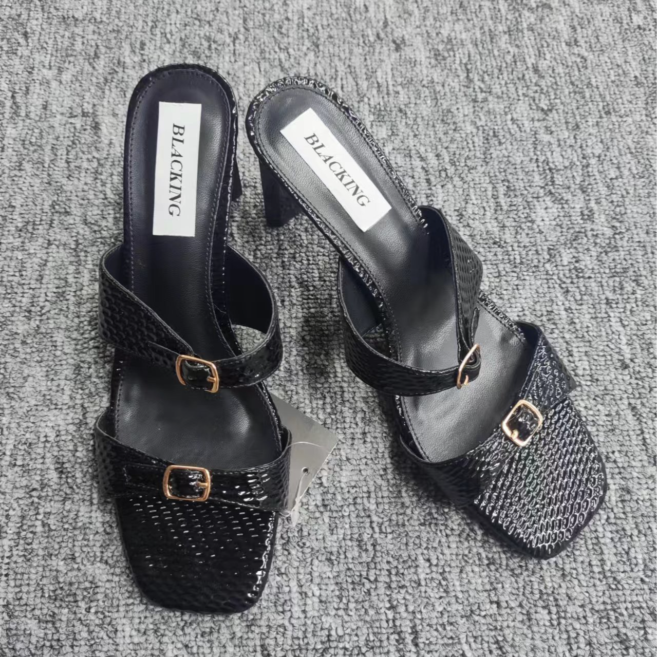 2025新款（251-300）气质高跟鞋时尚百搭女士夏季细跟包头