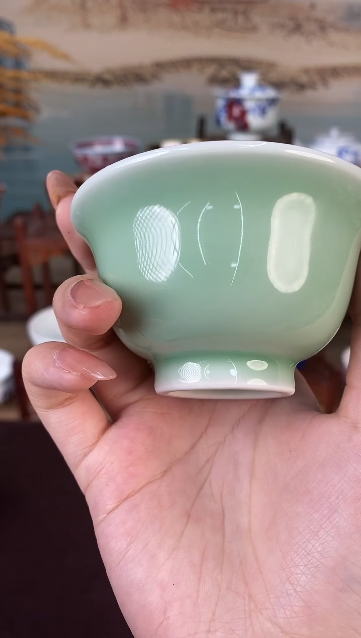 高温釉下景德镇手工手绘茶器3