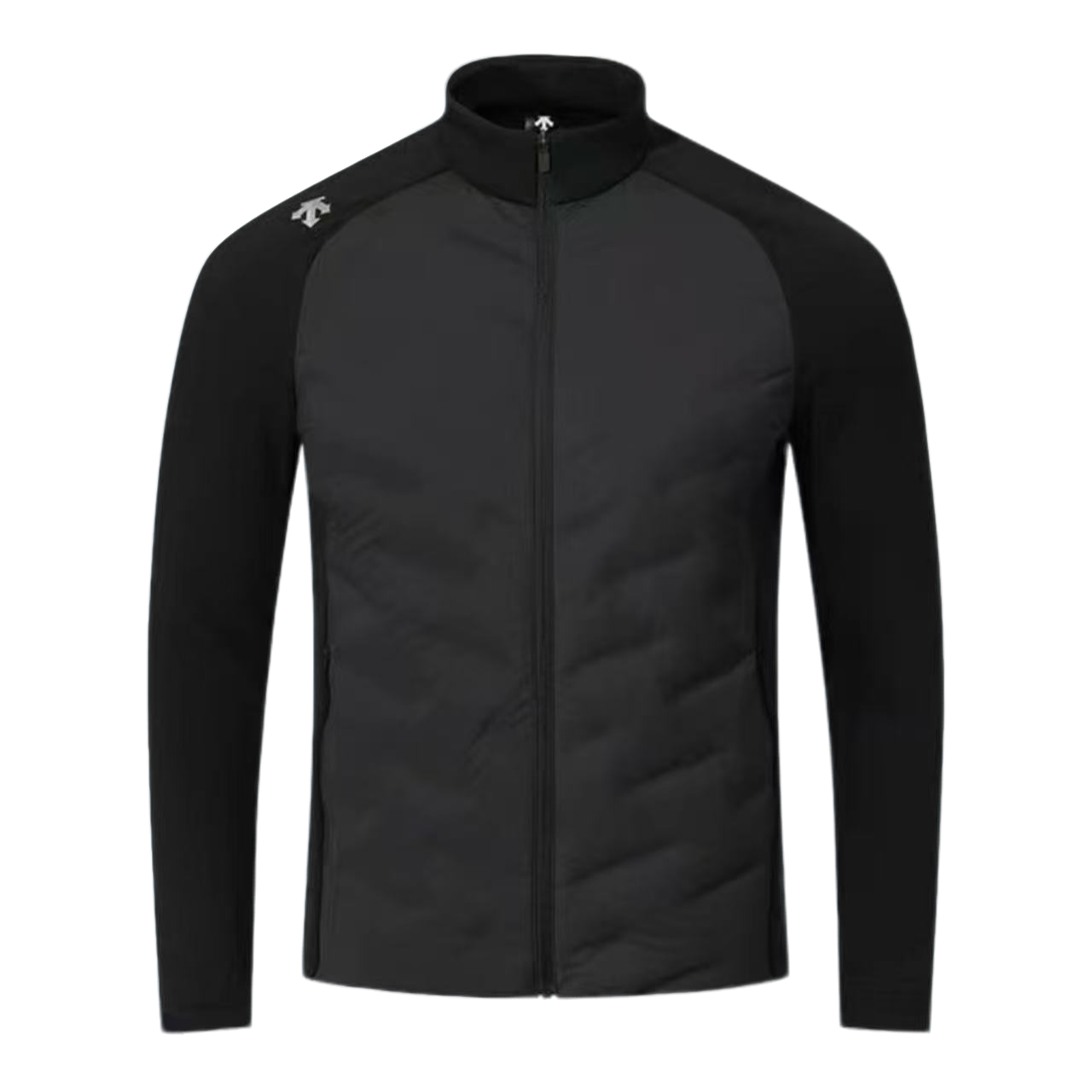 DESCENTE/迪桑特【安心同款】秋冬休闲防风保暖立领羽绒拼抓绒外套