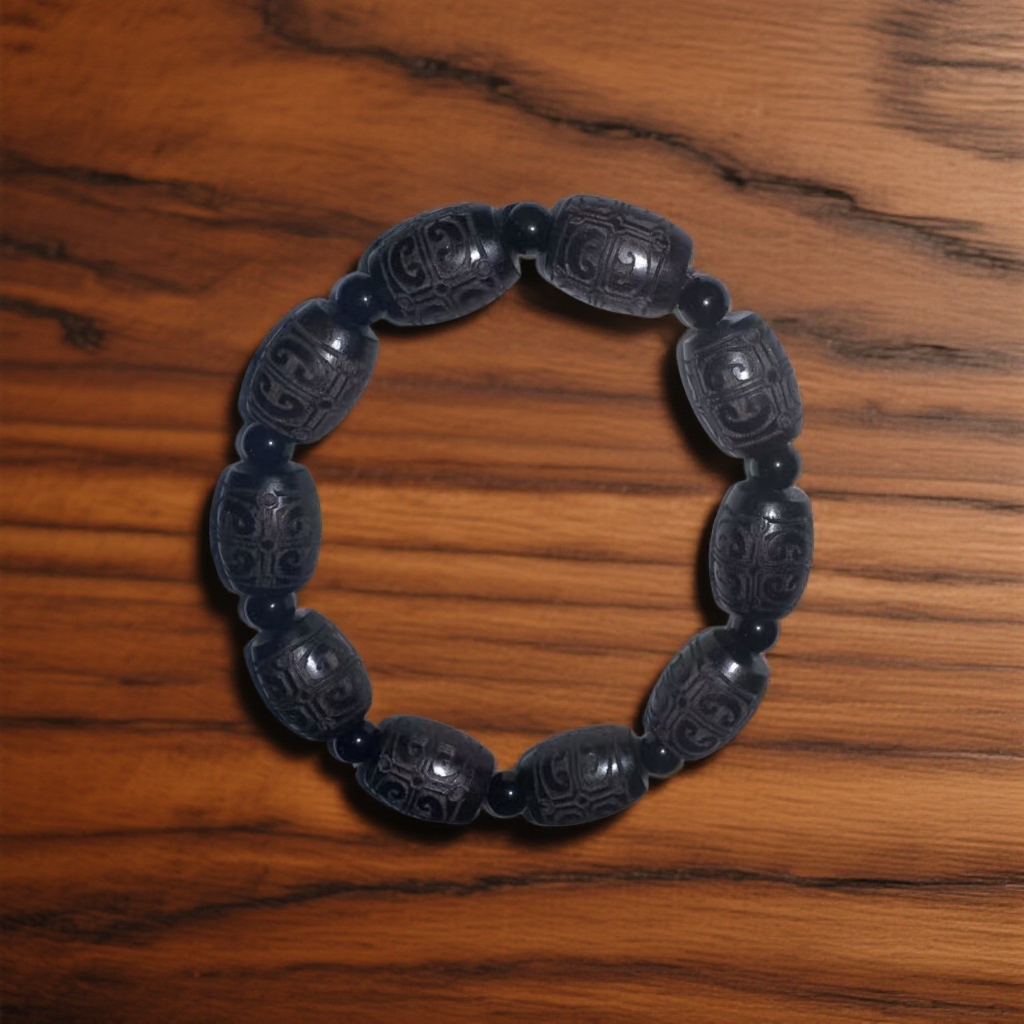 增香沉香木QL45精品桶珠手串（无礼盒）