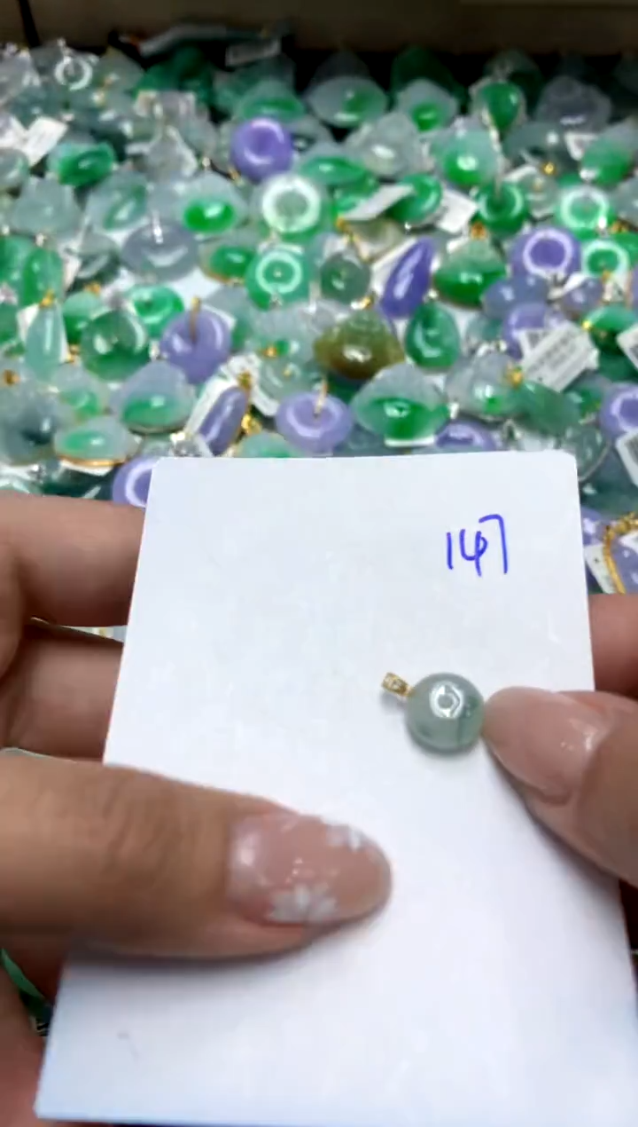 【闪购商品】翡翠颈饰18K金镶嵌111111111111111111
