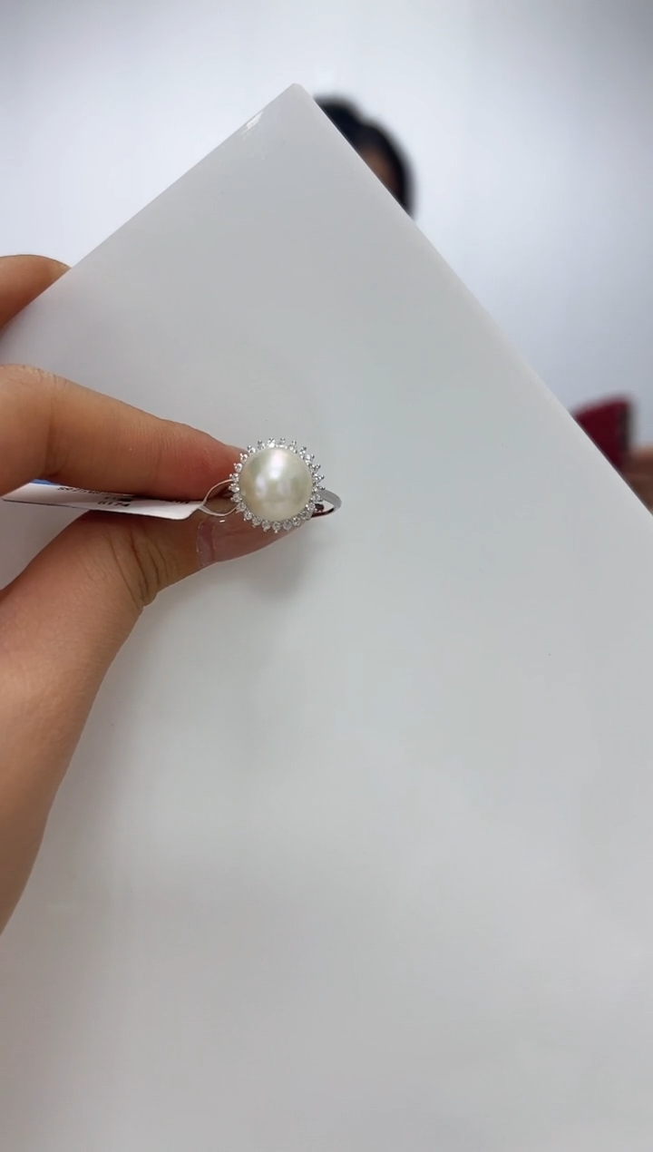 【闪购商品】淡水珍珠DA银S925镶嵌B174 珍珠戒指 11