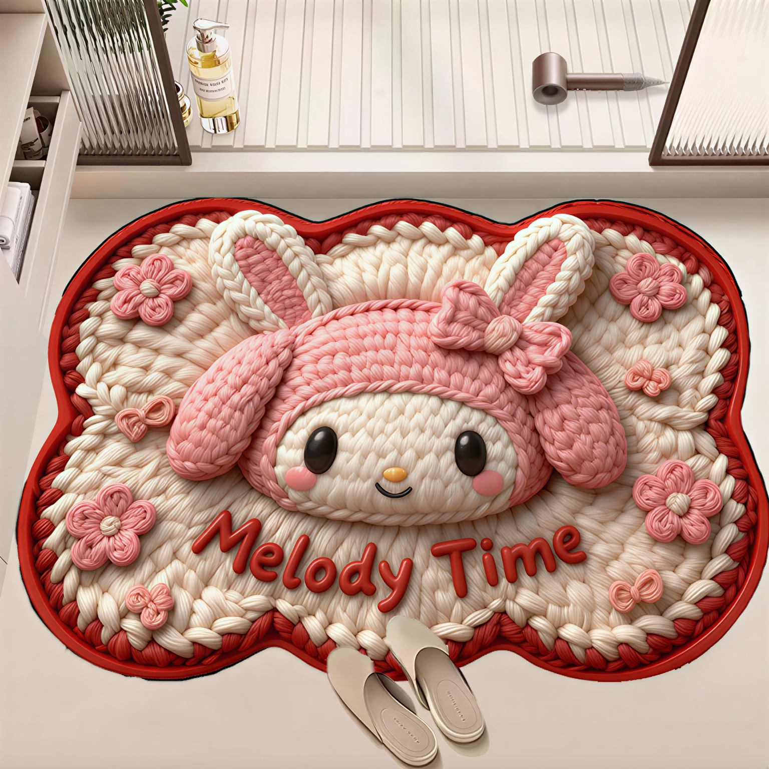 【毛线风】吸水防滑脚垫卡通可爱垫卫生间玄关垫通用脚垫