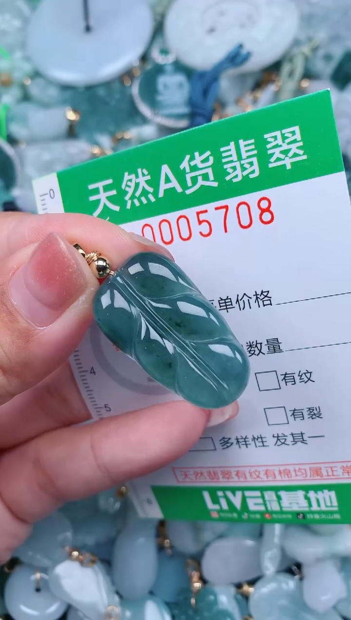 【闪购商品】翡翠未镶嵌颈饰.0005708