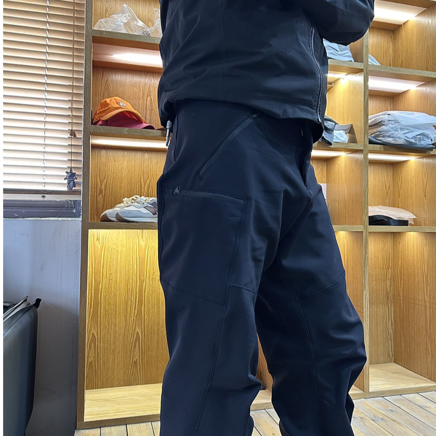 【象物】休闲户外秋冬加绒加厚旅行运动日常通勤百搭直筒软壳裤