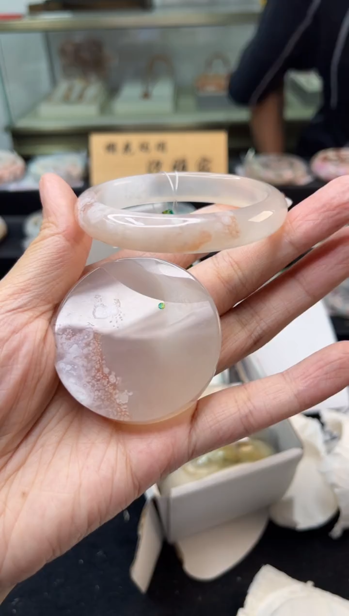 未镶嵌手镯石英质玉53圈口（赠品镯心）3749440