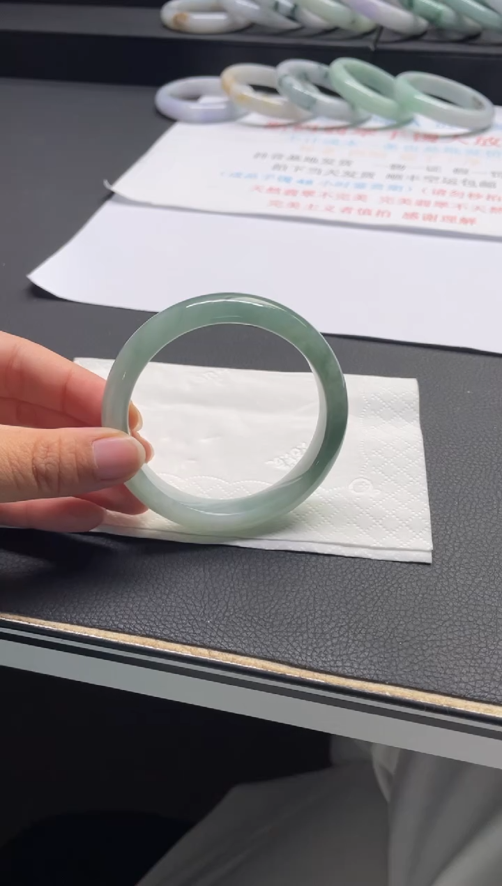 未镶嵌手镯翡翠29#天然缅甸A货翡翠手镯57-58圈口