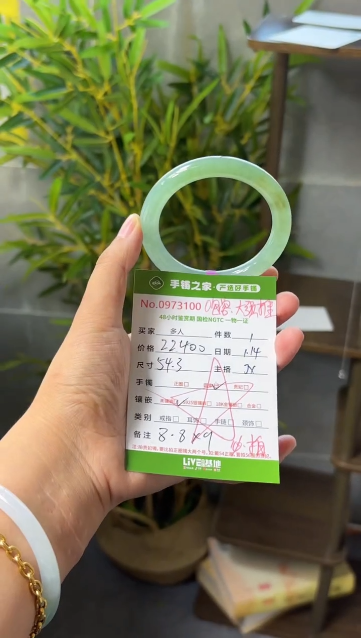 【闪购商品】翡翠手镯未镶嵌多人