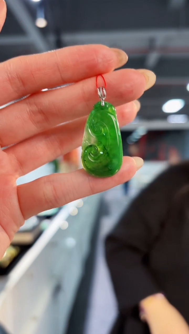 【闪购商品】翡翠颈饰18K金镶嵌缅料A货/支持复检/一件