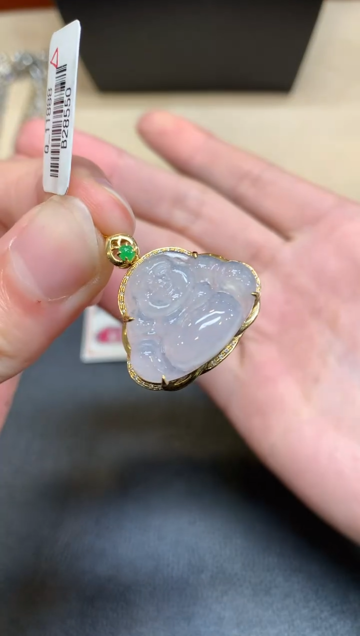 【闪购商品】翡翠颈饰18K金镶嵌【无鉴赏期】