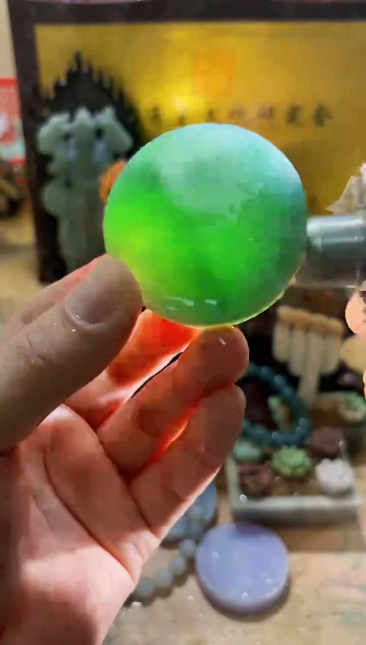 未镶嵌挂件翡翠A货常星7644