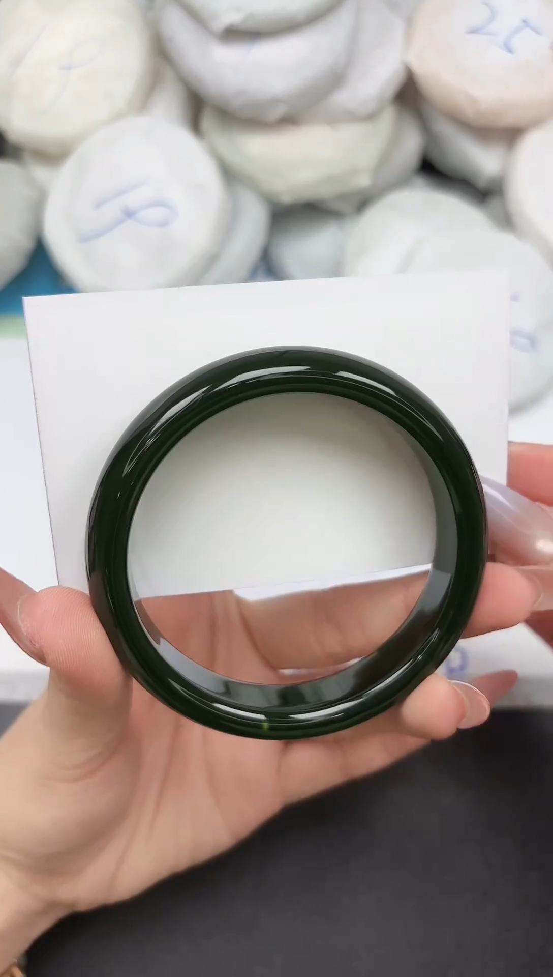 未镶嵌手镯石英质玉337-62-63