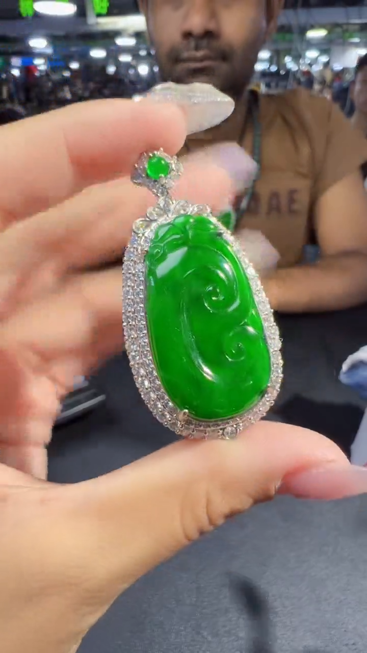 定制翡翠未镶嵌如意商品多样性发货1