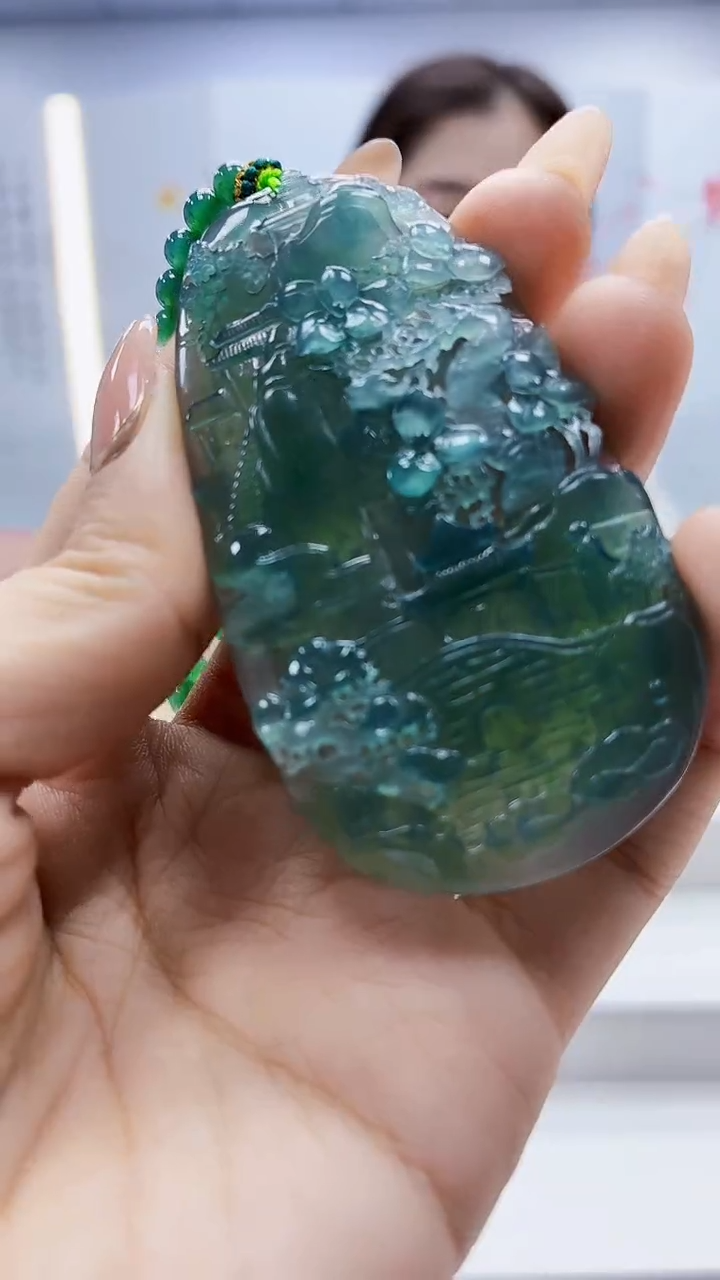 未镶嵌定制翡翠3099ty-毛货挂件7