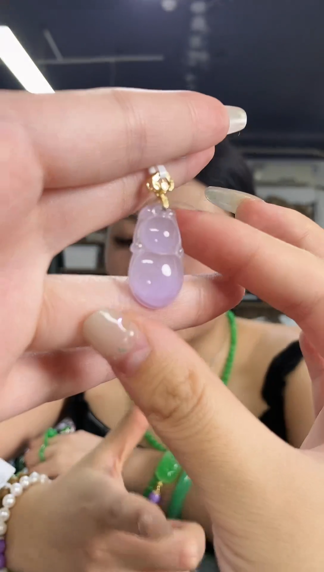 翡翠未镶嵌颈饰闪购链接多样性发其一颜色微差