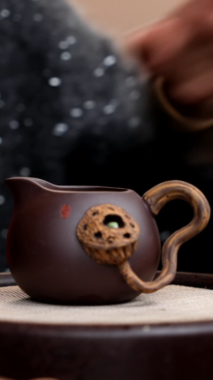 【闪购商品】紫砂茶壶紫泥青蛙莲子公道杯