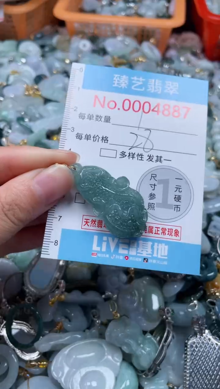 颈饰未镶嵌翡翠4887