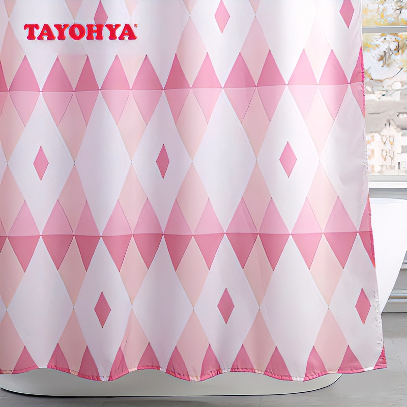 多样屋都市简约风加厚面料干湿分离唤你随心所（浴）森林格纹浴帘