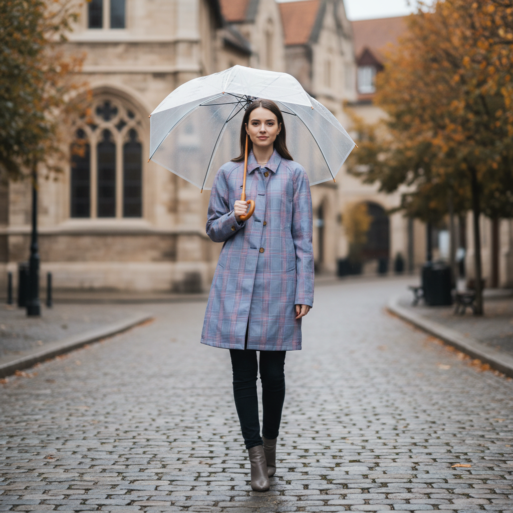 未使用 THOMBROWNE 双面穿金扣长款风衣 蓝色/1